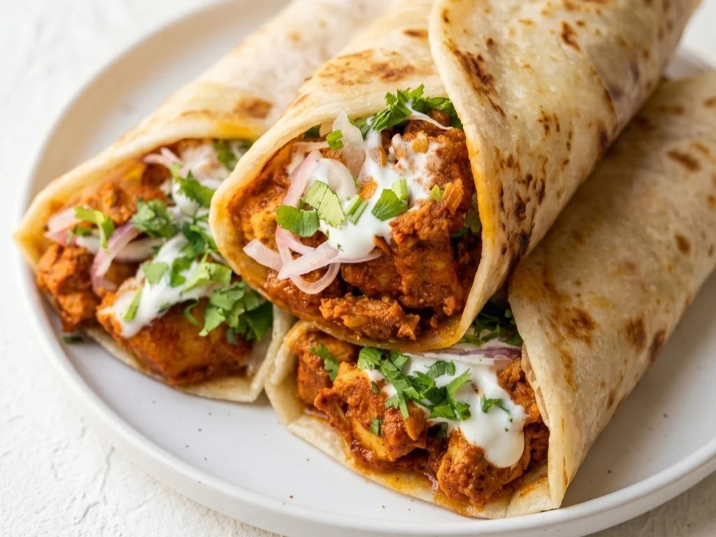O.G. Butter Chicken Wrap at Spicey Chef Calgary
